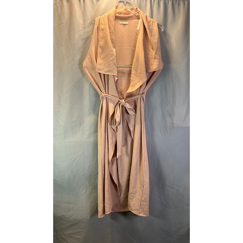 Love Culture Wrap Dress Womens S/M Blush Belted Waist Longline Party Cocktail